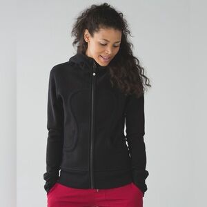 Lululemon Full Zip Black Scuba Hoodie